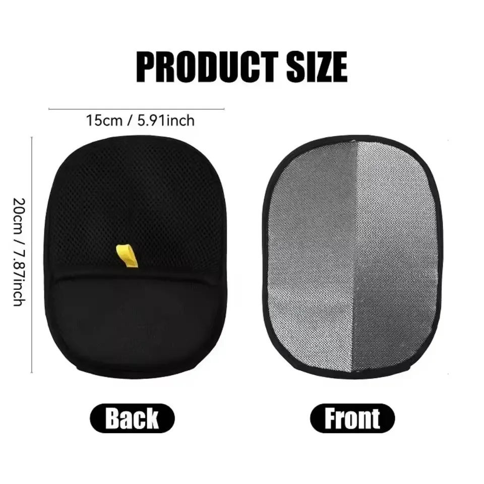 Reusable Double-Sided Pet Hair Removal Glove Anti-Static Grooming Tool for Cats Dogs Soft Brush Mitt for Furniture Carpet Cloth