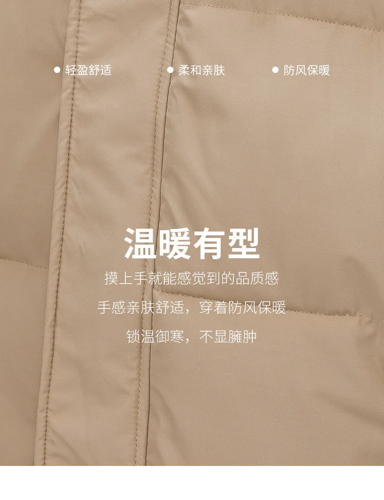 Winter Long Puffer Coat for Women Hooded Quilted Windproof Warm Zip Up Outerwear Russian Cold Weather Snow Jacket Over Knee Cozy