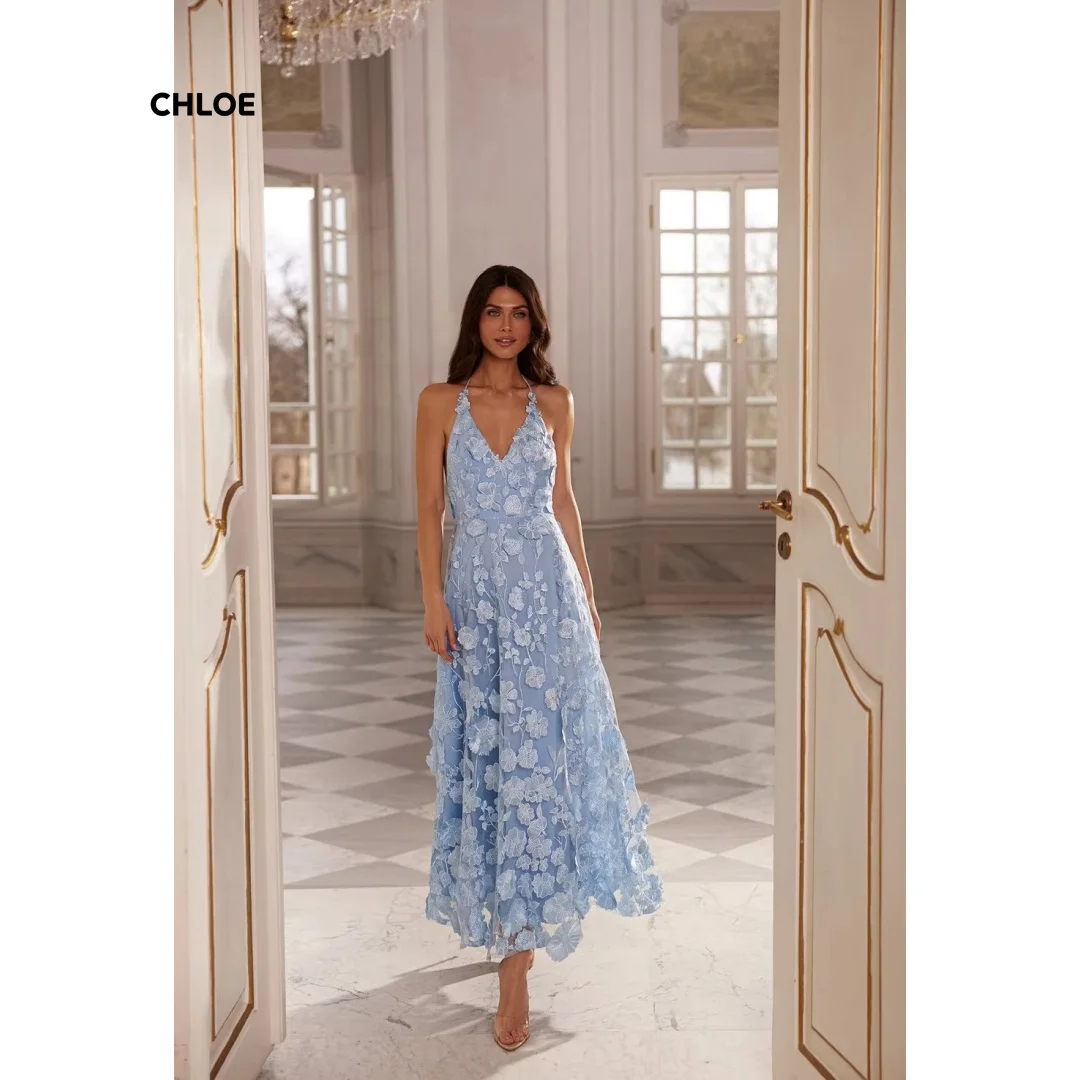 

Линия выпускного вечера, элегантные женские вечерние платья на заказ для особых случаев, вечернее роскошное платье с v-образным вырезом, длина 2025 года