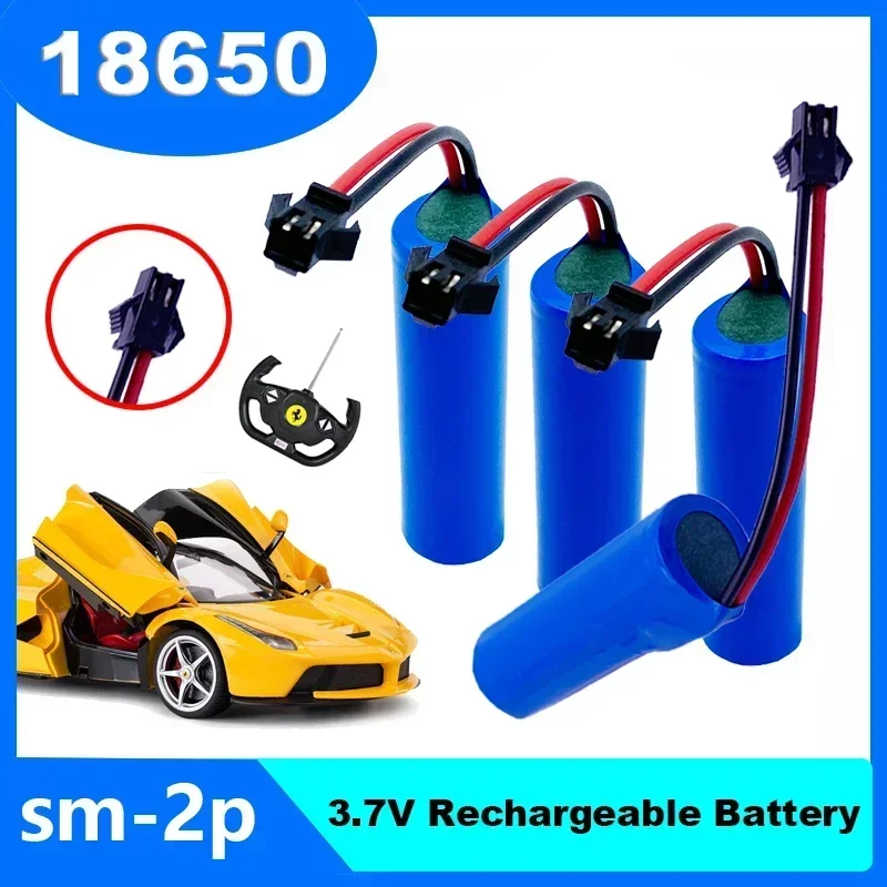 3.7v 3000mah 15c סוללה 18650 li-ion עבור רכב פעלולים rc q85 q70 rc צעצועים SM-2P סירה מחבר rc סירה לרכב מים קלים