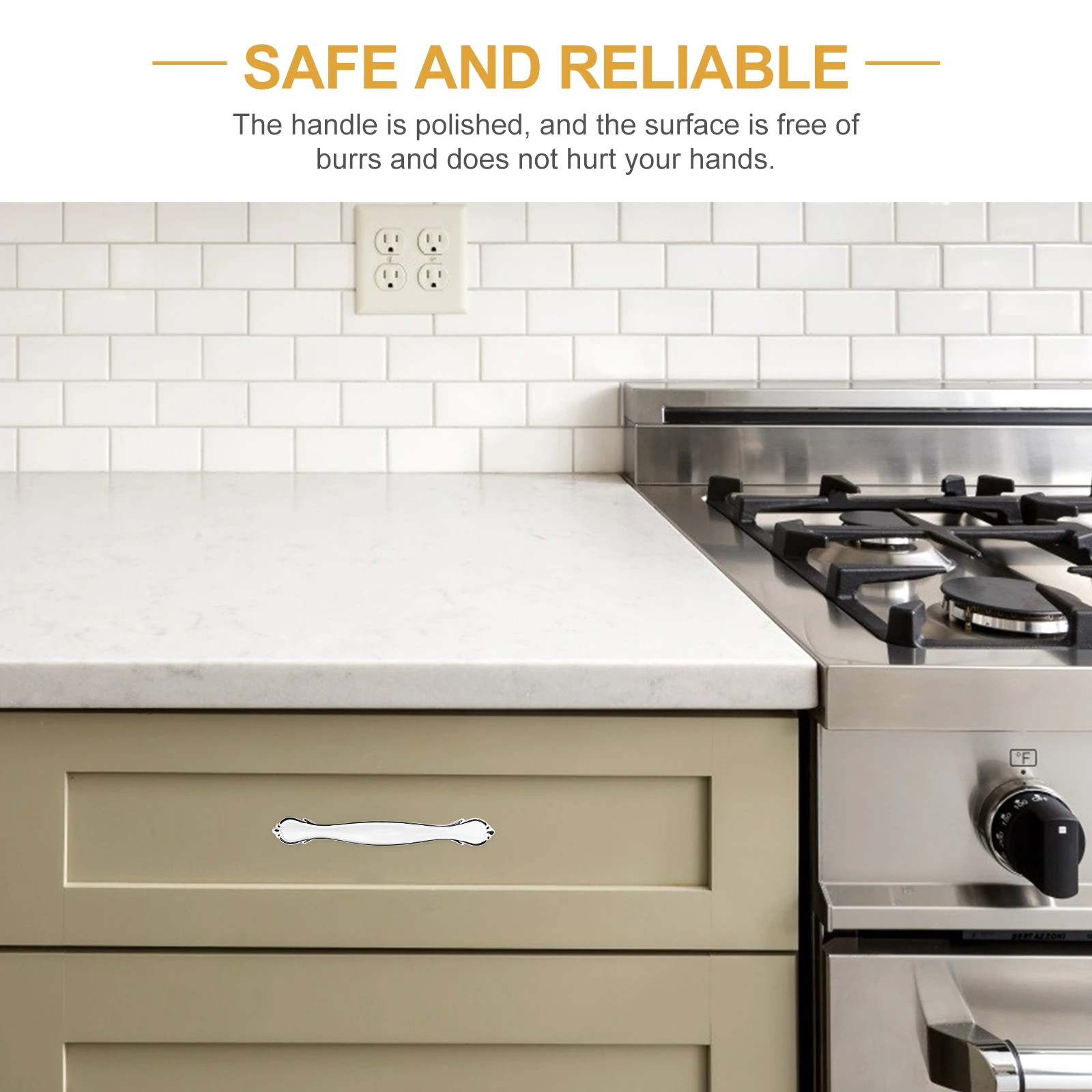 

6 Pcs Cabinet Door Handle Drawer Pulls Handles Wardrobe Dresser Hardware Aluminum Alloy Furniture Knobs