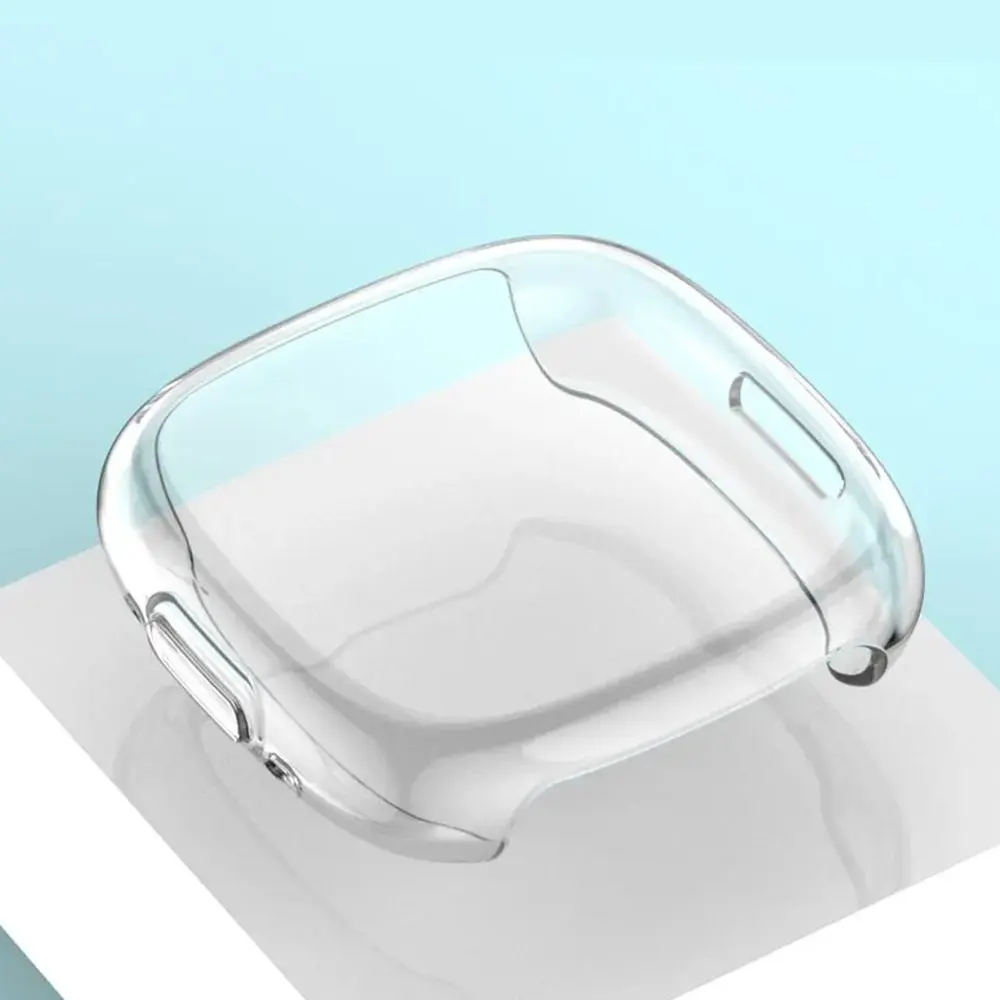 Plating TPU Case For Fitbit Versa 4 Protective Cover Frame Shell For Fit Bit Versa4 Watch Full Coverage Screen Protector Cases