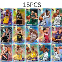 PANINI 2024 DIY BASKETBALL ANIMATION Doncic Curry James Wembanyama Morant Laser Rainbow Glitter Sammelkarte Weihnachtsgeschenke - AliExpress 