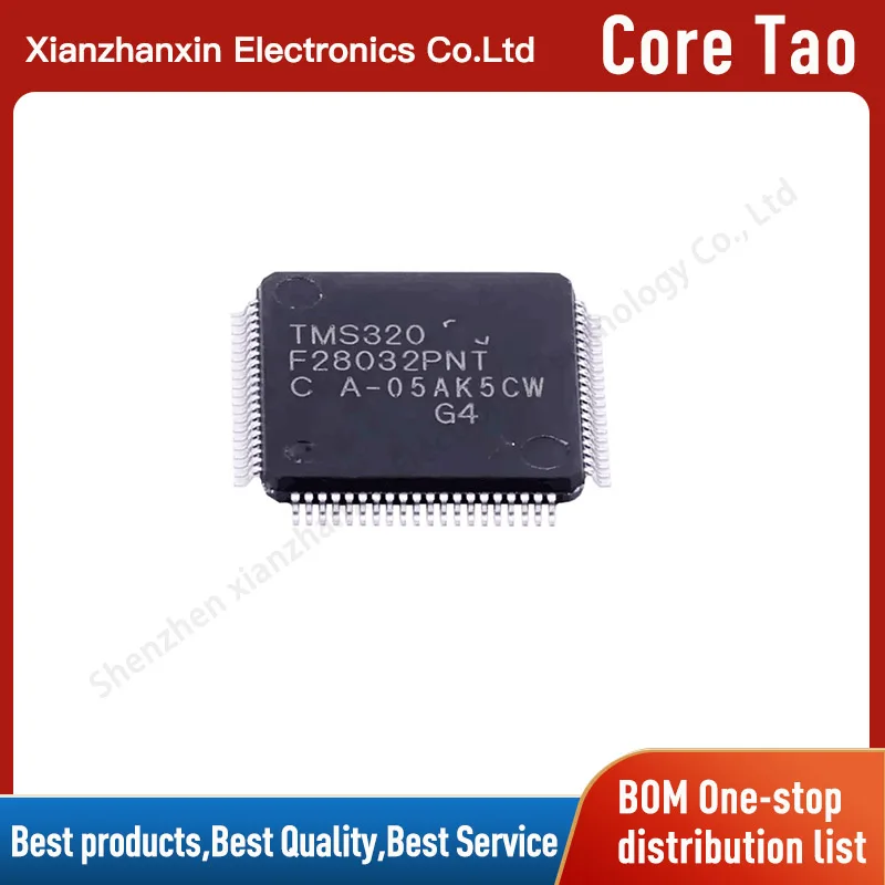 1~5PCS/LOT TMS320F28032PNT TMS320 F28032PNT LQFP80 Real-time microcontroller in stock