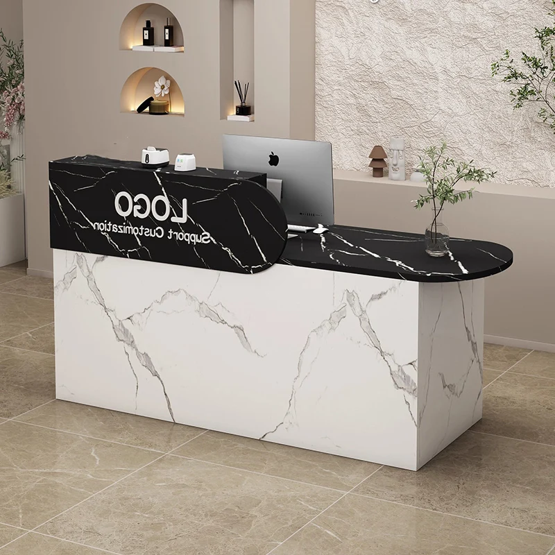 

Beauty Decorations Reception Desks Luxury Commercial Salon Supplies Modern Reception Desk Counter Hotel Modern Office Furniture