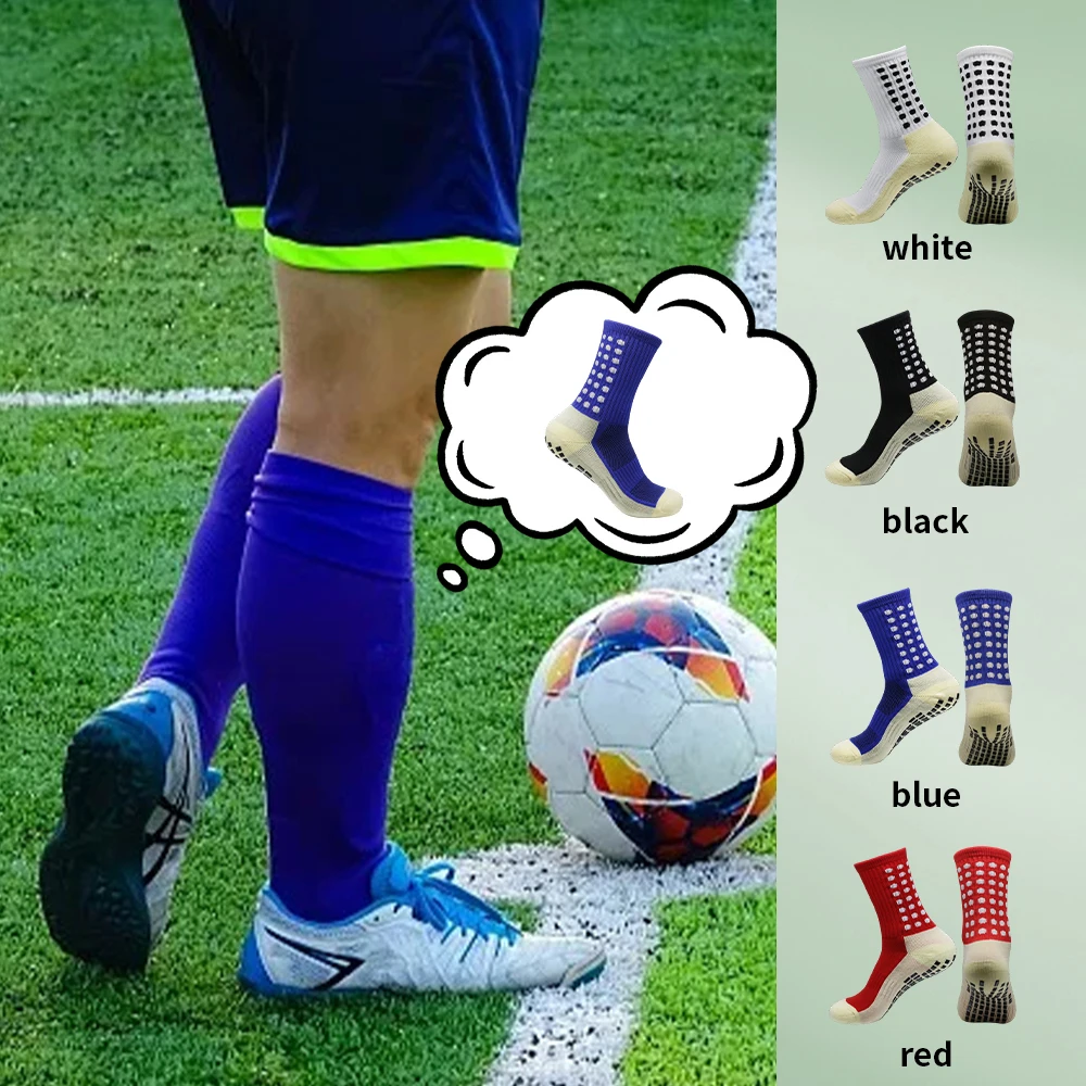 

4 пары противоскользящих носков для футбола, йоги и других видов спорта на открытом воздухе для женщин и мужчин