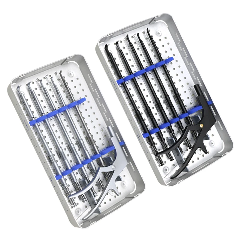 GREATLH Stainless Steel Rotating Kerrison Rongeur Spine Rotating Laminectomy Surgical Sets Spinal Neuro Surgical Instruments