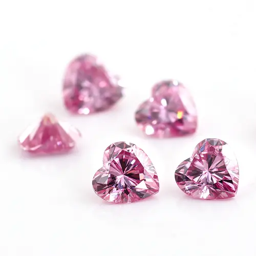 Pink Loose Moissanite 100% Real Lab Gemstone Stones For Women Jewelry Diamond Ring Material GRA Round/Pear/Emerald/Oval Cut - Image 4