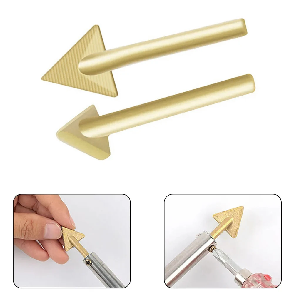 16/20mm Triangular Copper Soldering Iron Head Copper Smoothing Head Replacement Tip For 60/80W Plastic Welding Kit