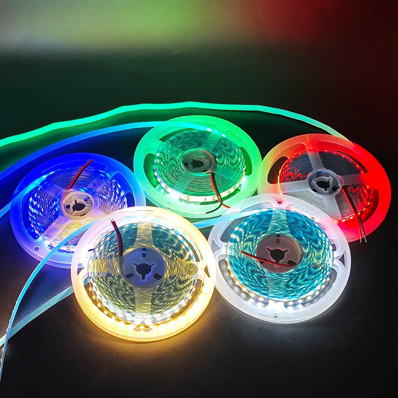 12V LED Light Strip 2835 5 Meters 60 LED Warm White Colorful Button Light String 2PIN IP65 For Party Home Decoration 1M 2M 3M 4M