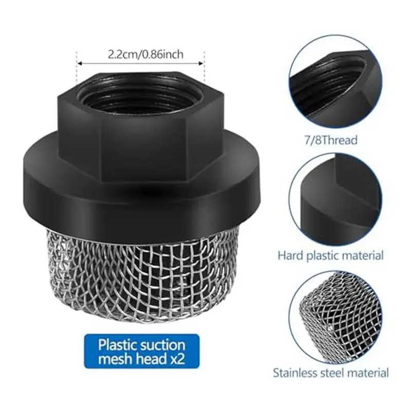 ABRU-2X Airless Spray Filter Kit,Compatible With 390 395 490,60 Premium Airless Spray Toolfilter Screen For Airless Sprayers