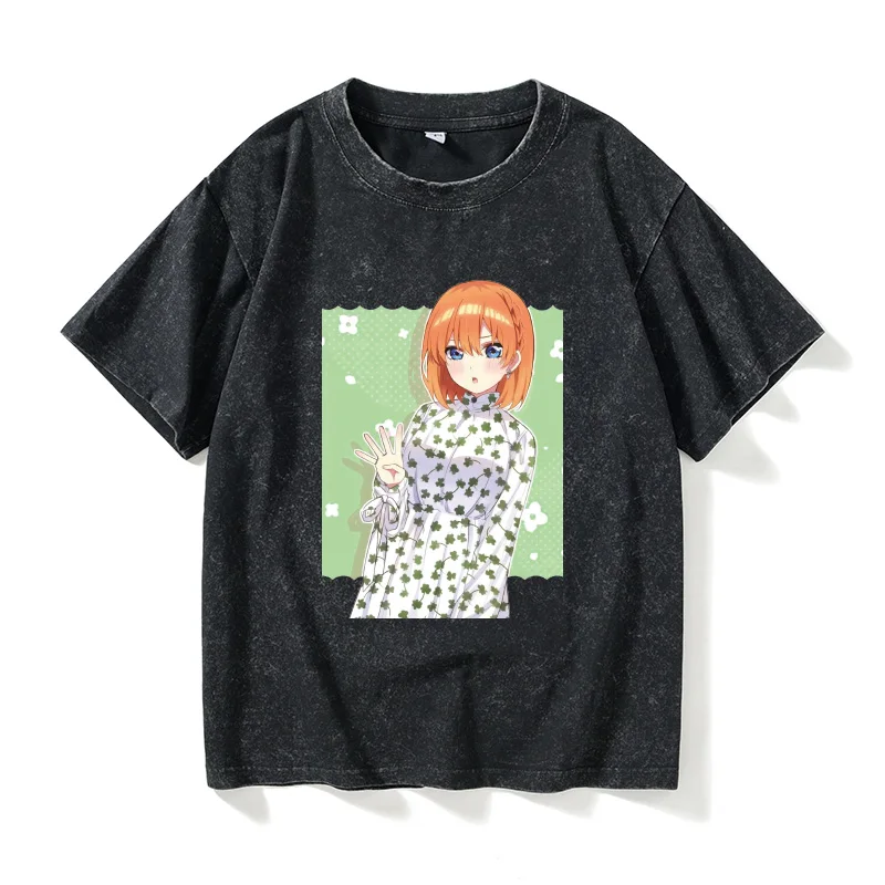 

Футболка с круглым вырезом и короткими рукавами в стиле аниме Five-Year-Old Bride, хлопковая повседневная футболка для мужчин и женщин, удобная дышащая летняя одежда
