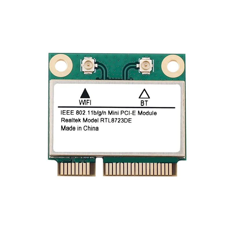 

Беспроводная сетевая карта RTL8723DE 2,4G 150M Bluetooth 4,2 Mini PCIE для WIN7 WIN8 WIN10 WIN11