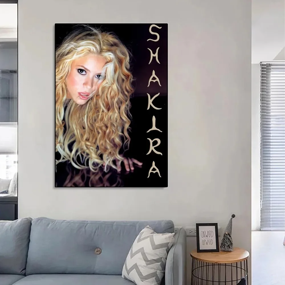 Custom Shakira Canvas Silk Poster No Framed Poster Kraft Club Bar Paper Vintage Poster Wall Art Painting Bedroom Study Stickers