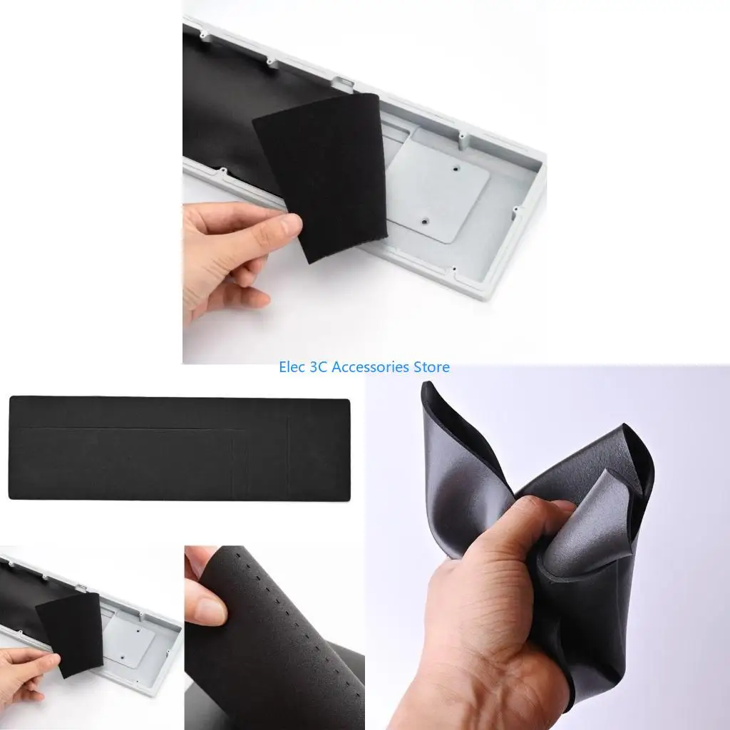 Y51A Mechanical Keyboards Sound Dampening Pad Poron Material Silents Typing Noise Reductions