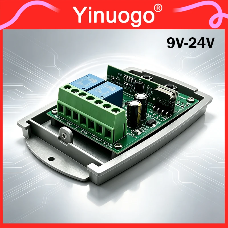 9-24V 2CH Garage Door Receiver Gate Opener Motor For CAME TOP432NA TOP432EE TOP432EV TOP432S T432 TWIN2 TOP432A Remote Control