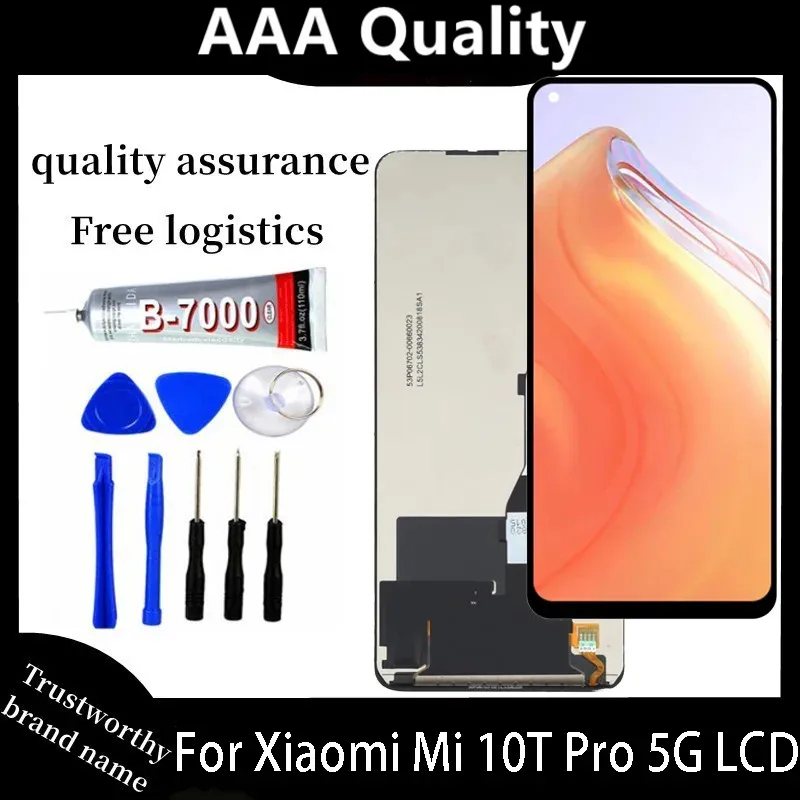 Tested 6.67 inches For Xiaomi Mi 10T Pro 5G LCD Display Touch Screen Replace LCD For Xiaomi Mi10T M2007J3SG M2007J3SY Display