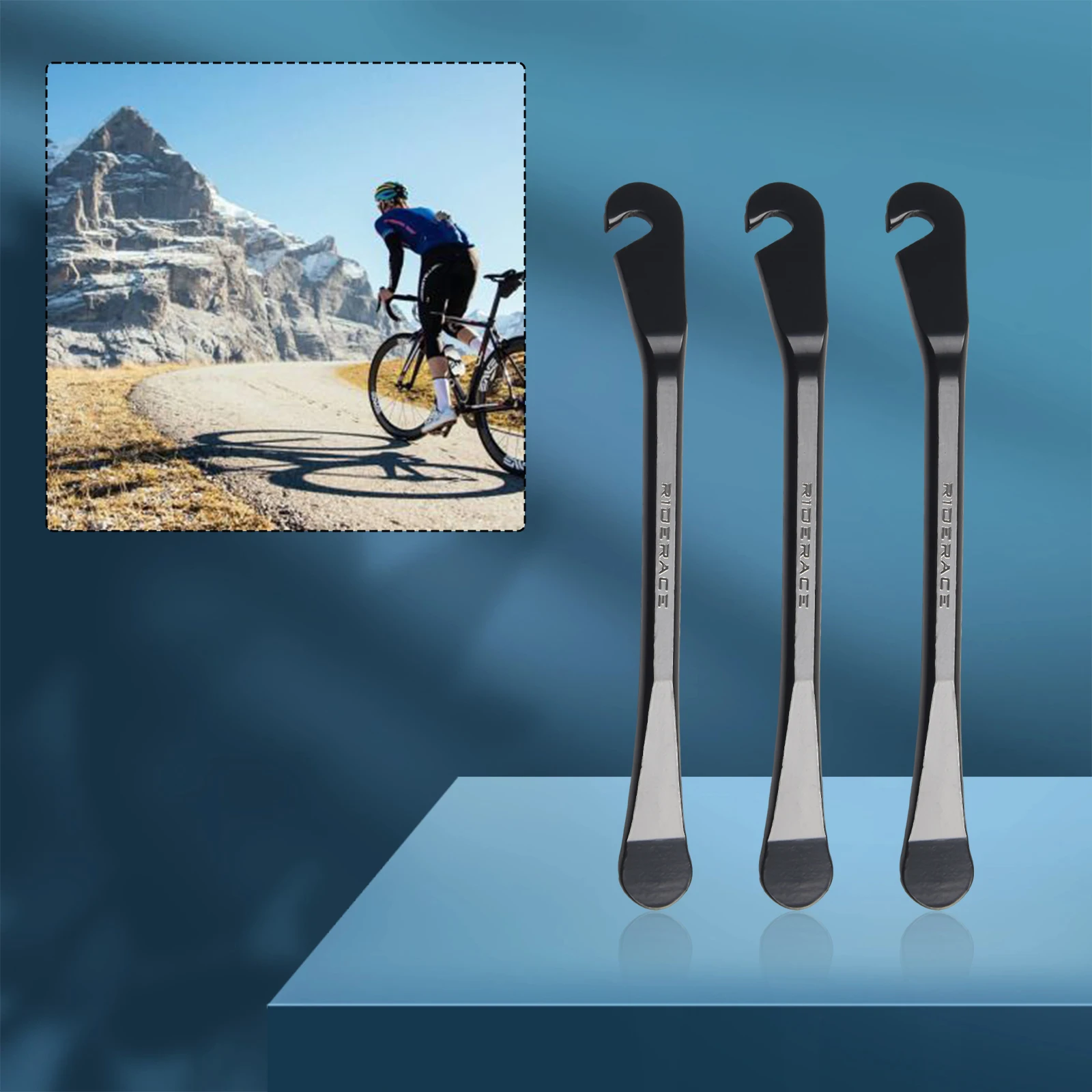 

3 шт. металлические велосипедные рычаги для замены и ремонта шин шоссейного велосипеда с штампованной плоской головкой и высокой прочности