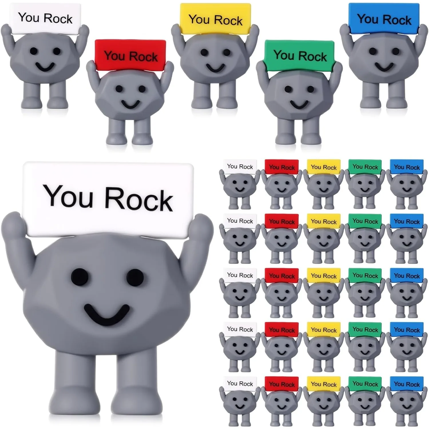Zufällige Farbe You Rock Mini-Figur Positives Ermutigungs-Dekoartikel für Kollegen Lehrer Geburtstagsgeschenke – Detail 6