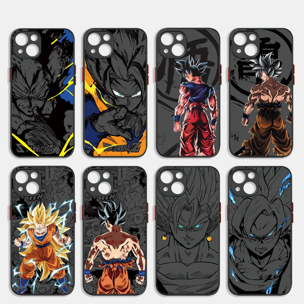 Phone Case For Samsung Galaxy S25 S24 S23 S22 S21 S20 S10 FE Note20 Plus Ultra Lite 5G Back Cover Cool Goku Anime Dragons Balls