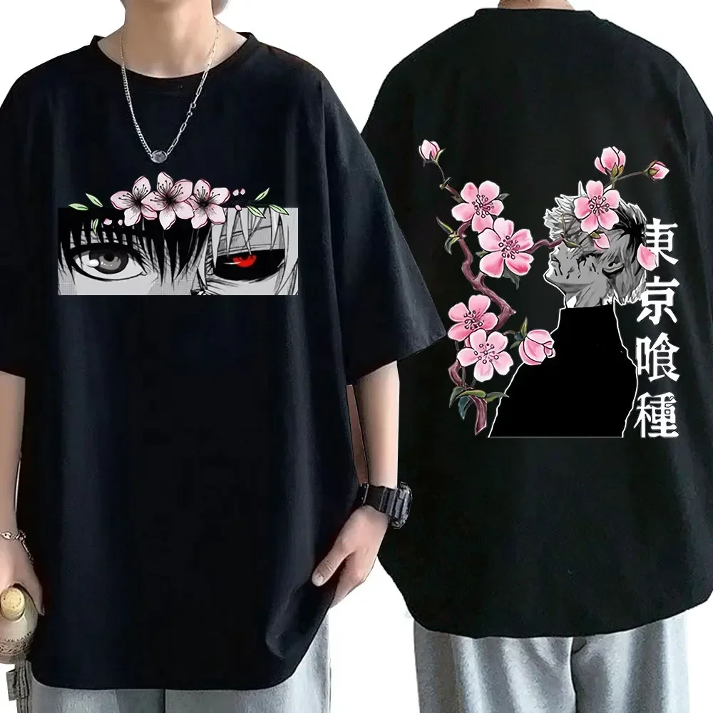 Mode nouveau chaud 2025 été nouvelle Animation japonaise Tokyo Ghoul Spider T-Shirt hommes et femmes à manches courtes haut vêtements à la mode