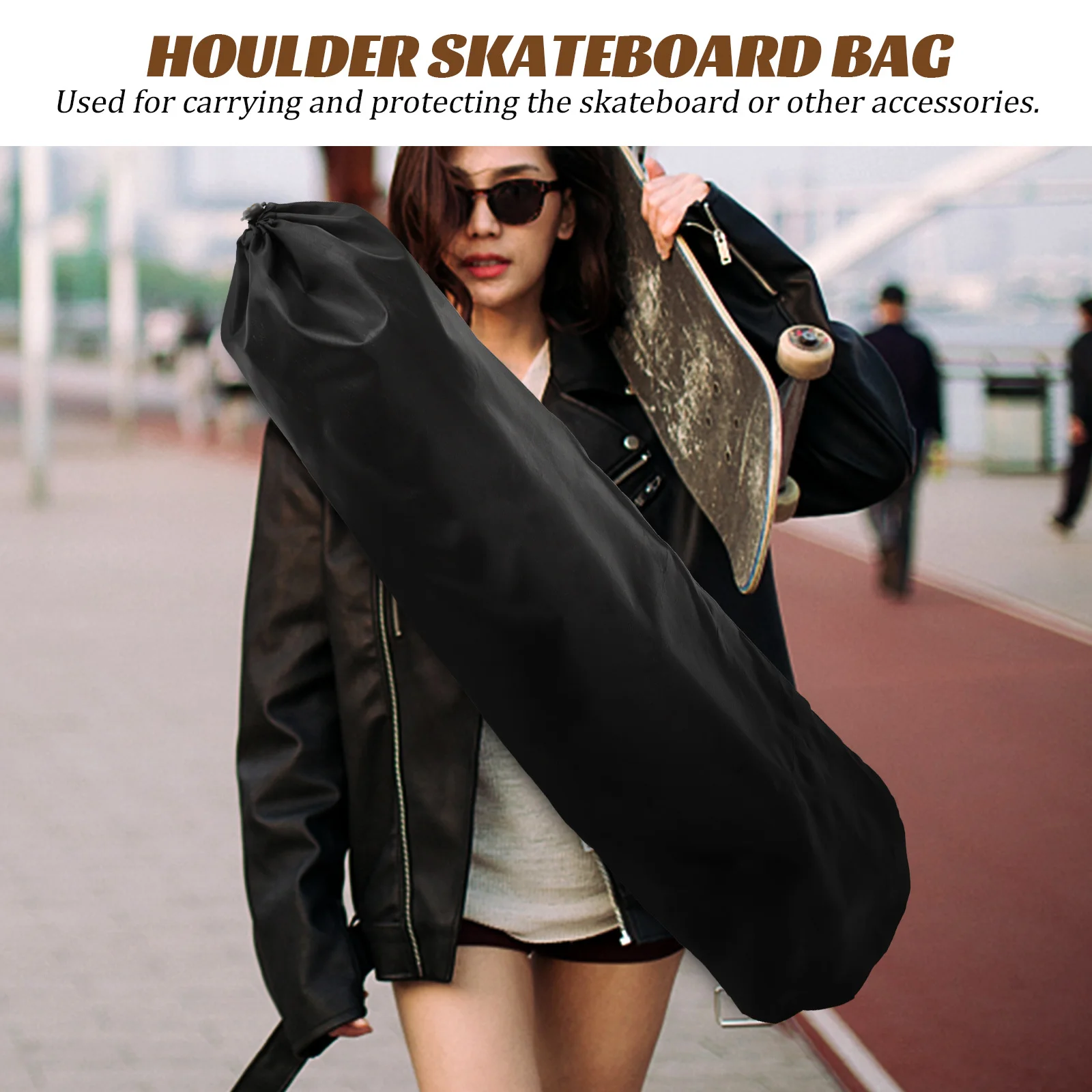 2 قطعة لوح التزلج الأنيق حقيبة رافعة أكسفورد القماش الملمس الكتف الحقيبة للوحة تحمل الرياضة والعتاد مفيد حقيبة التزلج