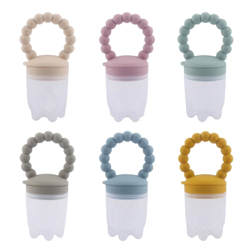 Silicone Baby Pacifier Fruit Newborn Biting Baby Supplement for Protec