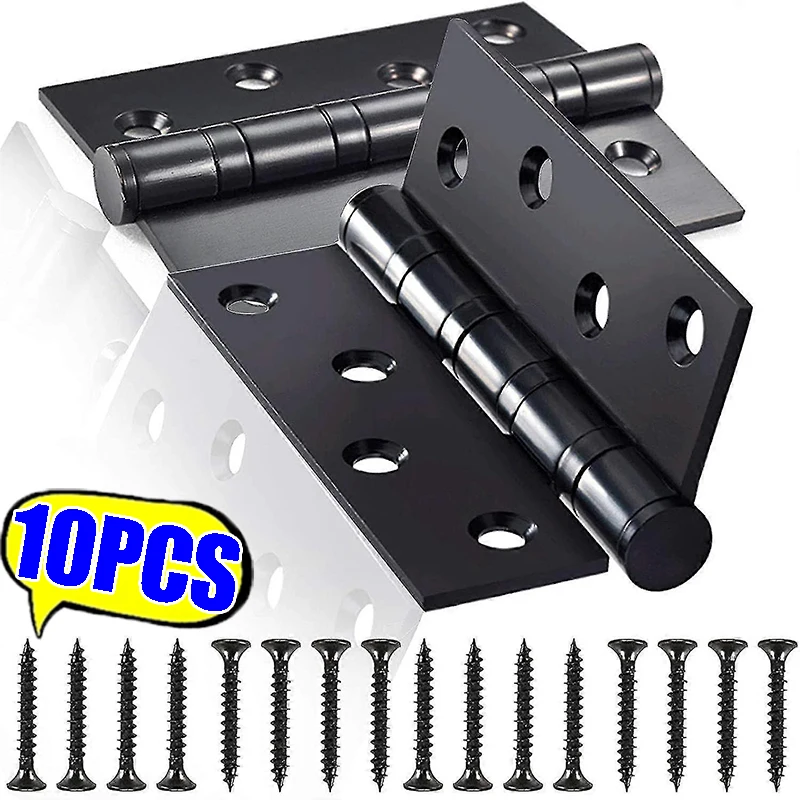 

2 Inch Stainless Steel Folding Door Hinges with Screws Cabinet Doors Windows Wooden Box Flat Hinge Home Furniture Hardware