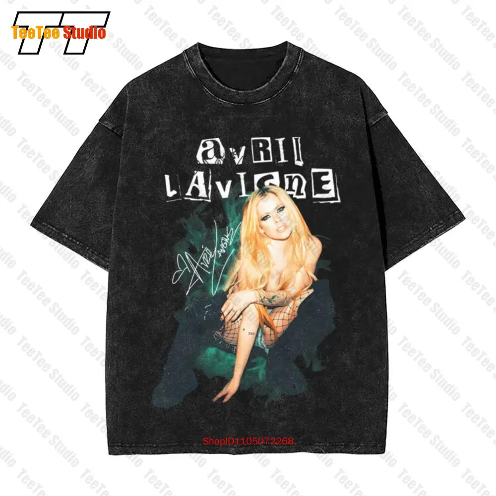 

Горячая Винтажная футболка большого размера Avril Lavigne в стиле хип-хоп для мужчин S 234Xl H1358 HY30