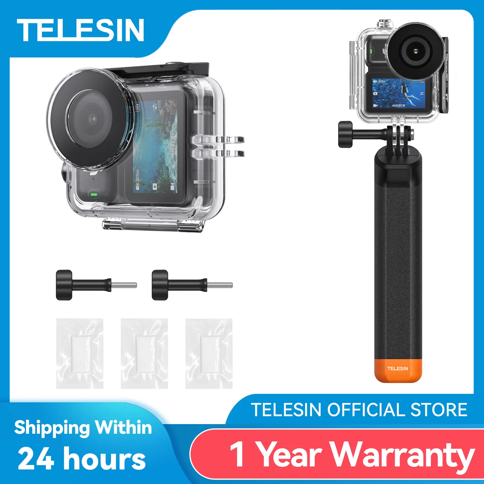 TELESIN 60M Diving Waterproof Case For DJI OSMO Nano Underwater Anti-fog Housing Cover For DJI Nano Protective Cover Case