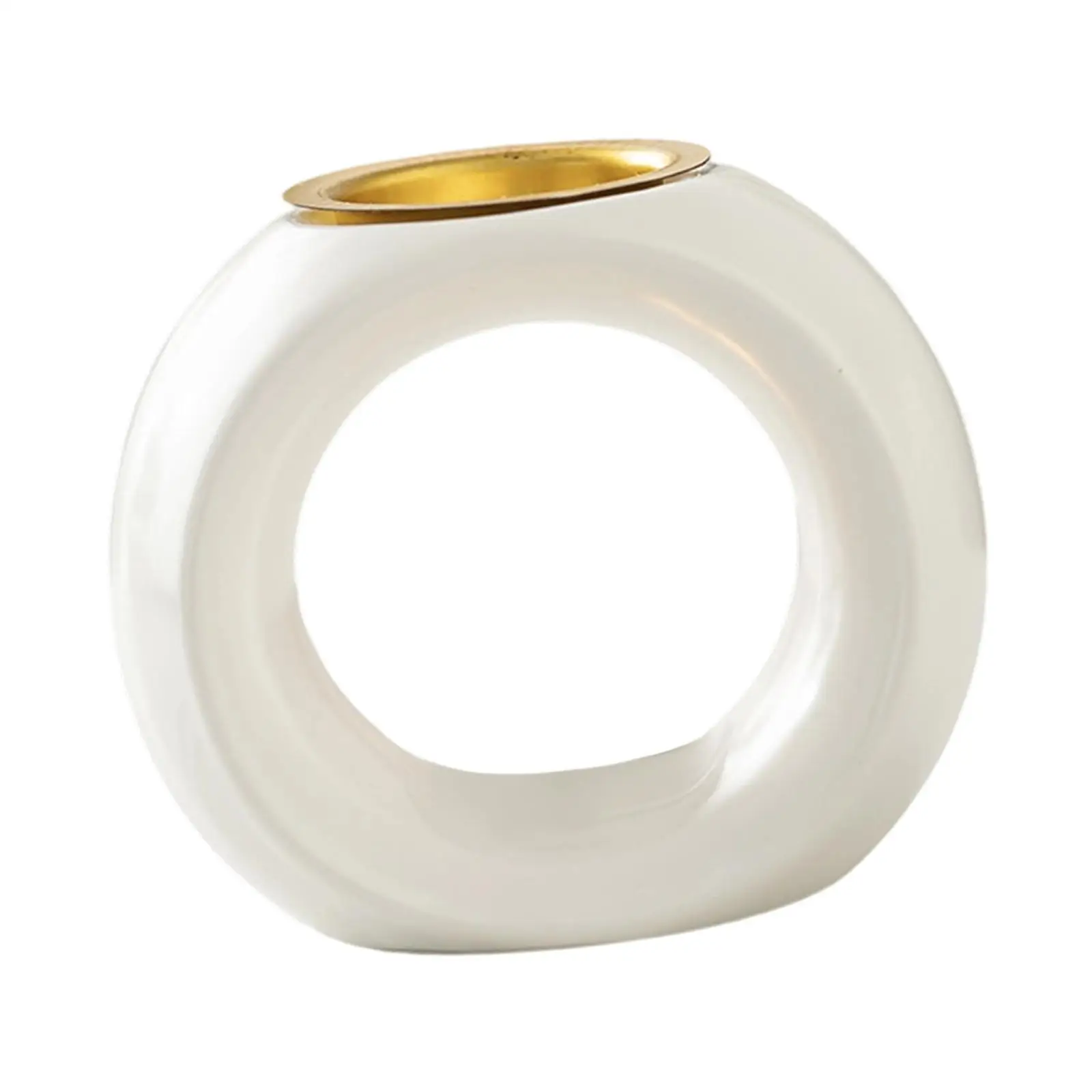 Aromatic Ceramic Oil Burner Tea Light Candle Holder Stylish Candle Base for Indoor Home Bedroom Yoga Studio