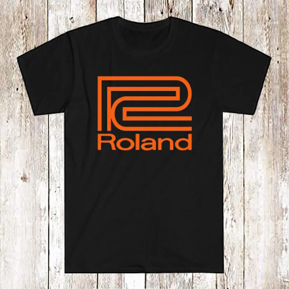 Roland Amplifiers Keyboard Men's Black T Shirt Size S 5XL