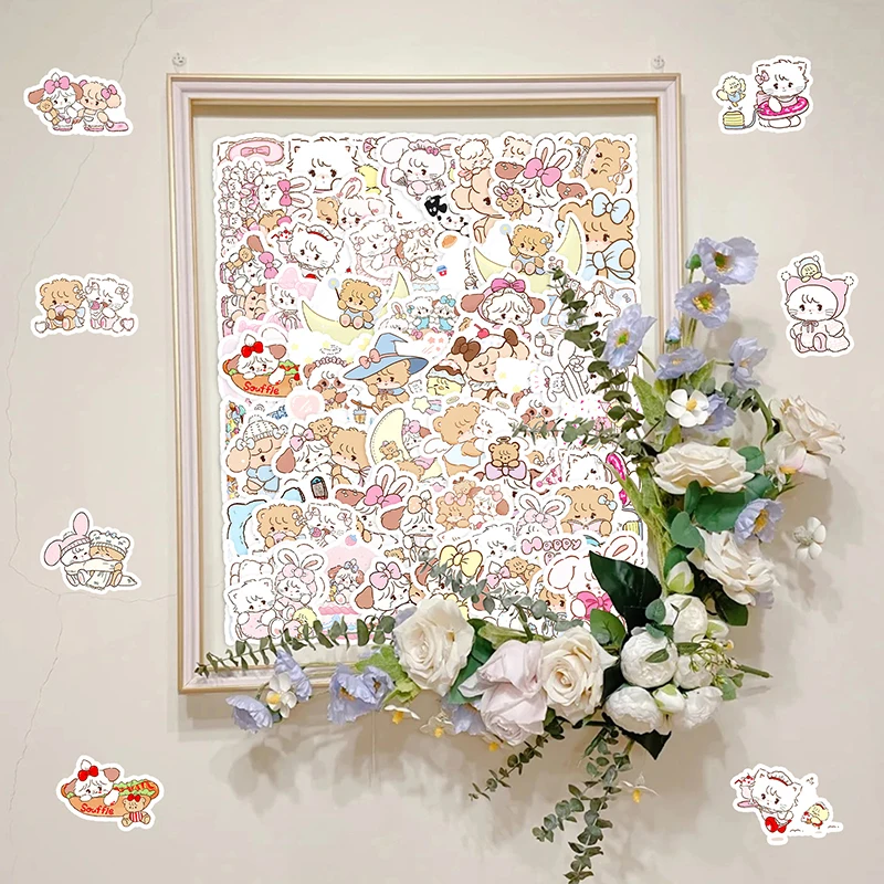 50 szt. naklejek Mikko Series Cartoon Cute Graffiti na walizkę, laptopa, deskorolkę, personalizowane naklejki