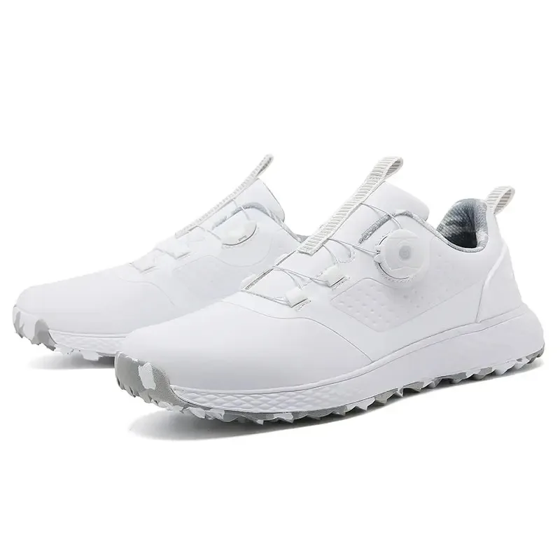 

New Golf Shoes Men's Leather Waterproof Casual Shoes Women's Fashion Couple Sports Shoes