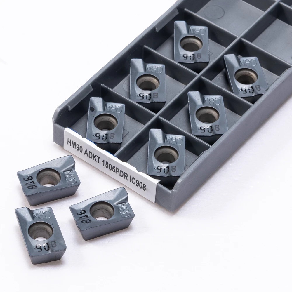 Imagem -02 - Inserção de Moagem Hm90 Adkt1505 Ic908 Ombro Quadrado Buraco Interno Ferramenta de Torneamento de Metal de Alta Qualidade Peças da Máquina Cnc Adkt 1505