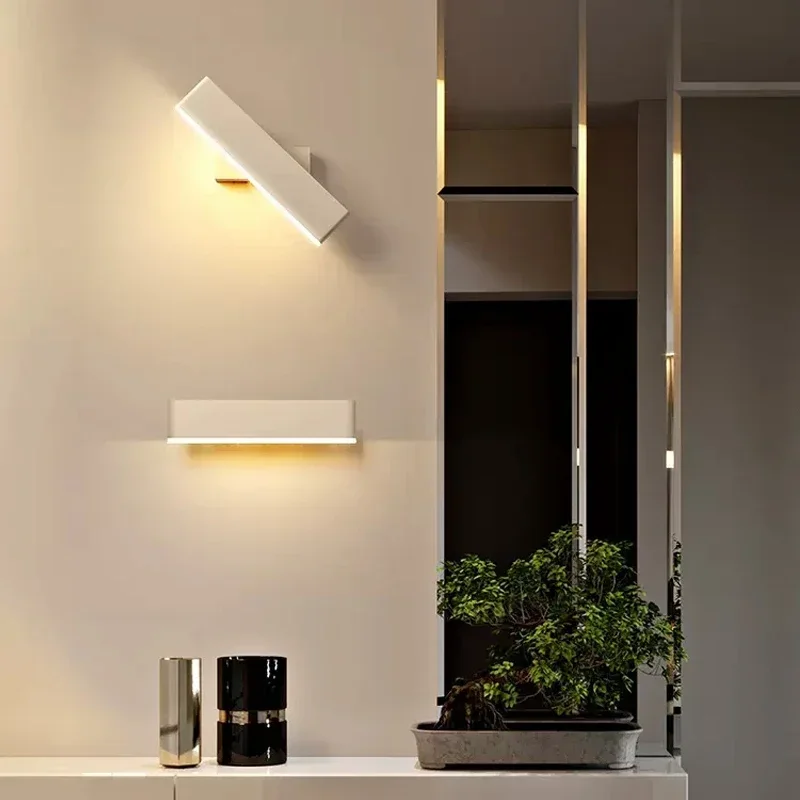 Modern LED Wall Lamp Rotation For Living Dining Room Bedroom Bedside Aluminum Wall Light Indoor Home Decor Wall Sconce Luster - view 5