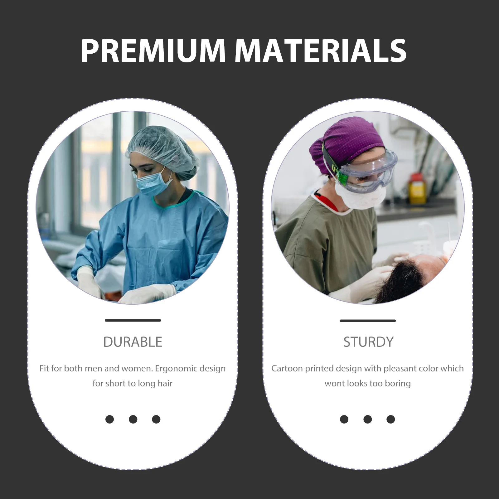 

1pc Surgical Cap Printed Breathable Sweat-Absorbing Cartoon Design Cute Nurse Hat For Doctor Unisex Hairstylist Wear Shark