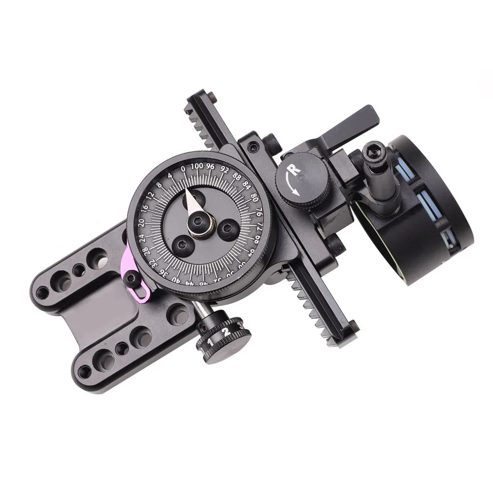 1pc Compound Bow Sight 4x/6x/8x Lens Single Pin Sight Scope for Outdoor Bow and Arrow Hunting Shooting Archery Accessories