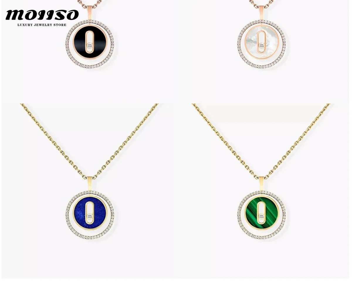 

Fashionable and Versatile S925 Mobile Zircon Necklace Pendant, Essential Jewelry for Banquets and Workplaces - Birthday Gift