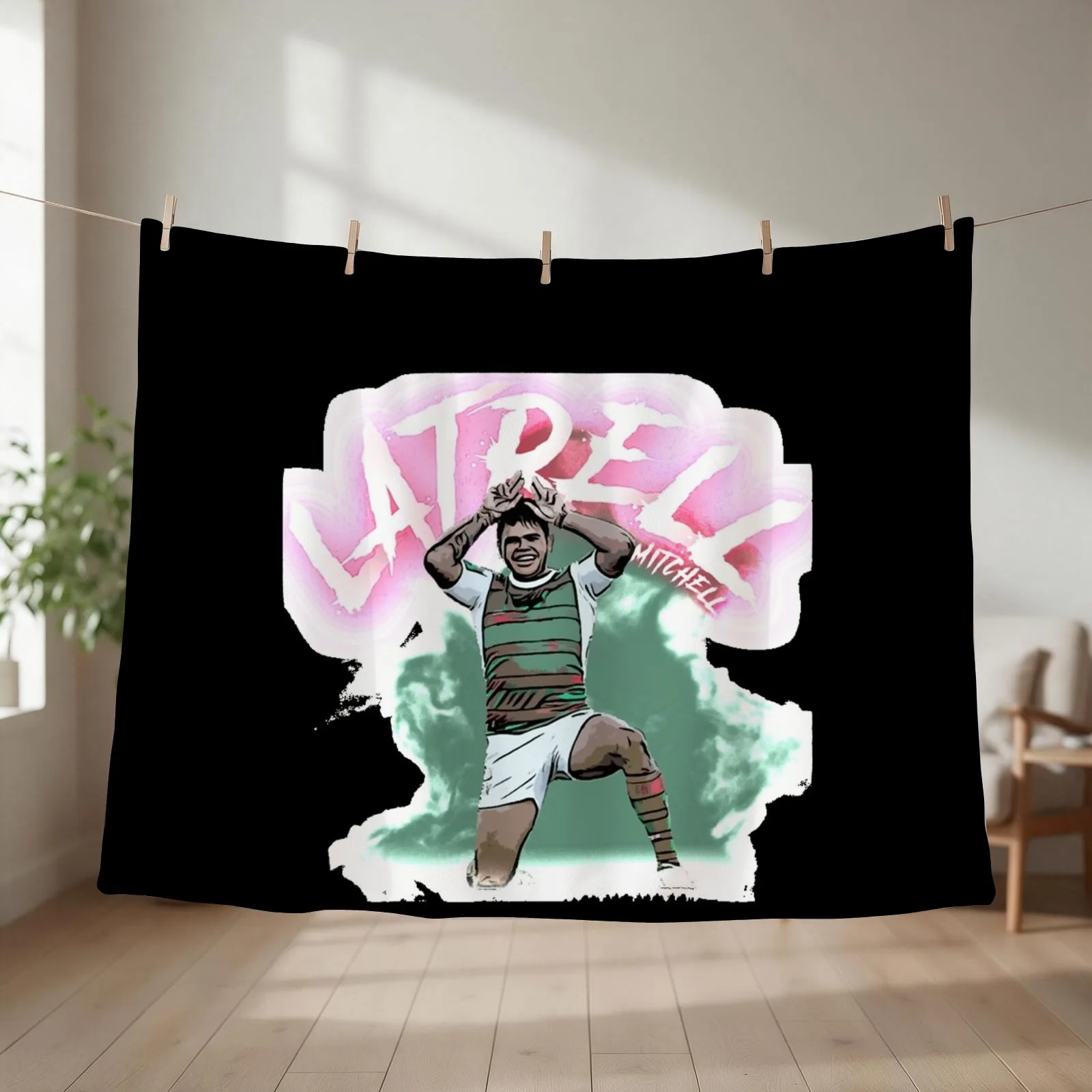 Latrell-Mitchell-Essential-T-Shirt Throw Blanket Furrys Blankets For Bed for winter Luxury Blankets