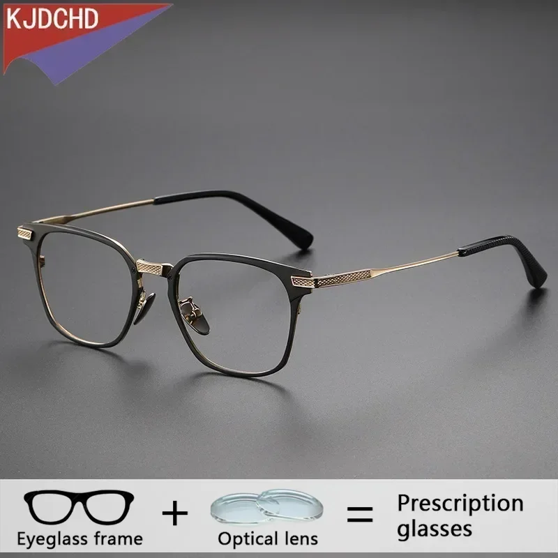 

Квадратный доктор с прогрессивными очками, мужские титановые бифокальные оптические фотохромные очки 1,74, мультифокальные очки по рецепту