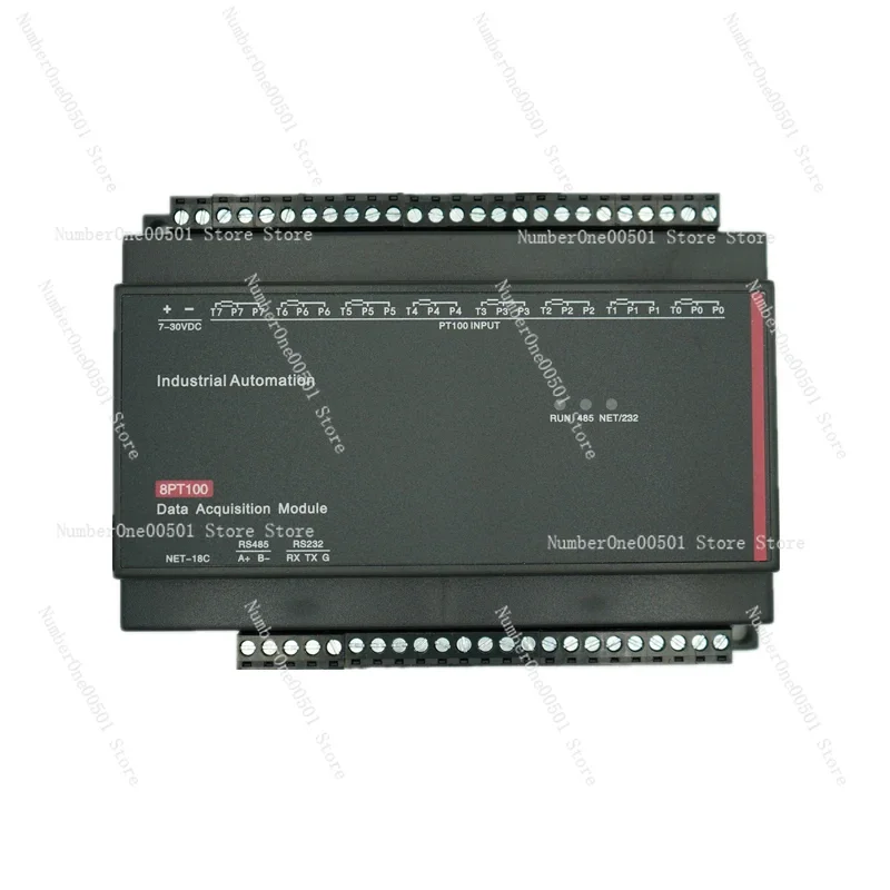 8 Channel PT100 Temperature Acquisition 16 Channel Analog Inputs Into Modbus RTU TCP Module -095