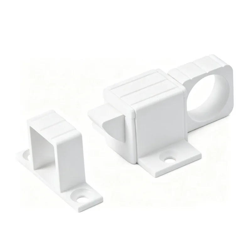 2Pcs Aluminum Alloy Spring Door Bolt Lock,Automatic & Self-closing Security,Durable Bounce Mechanism with Safety Pull Ring