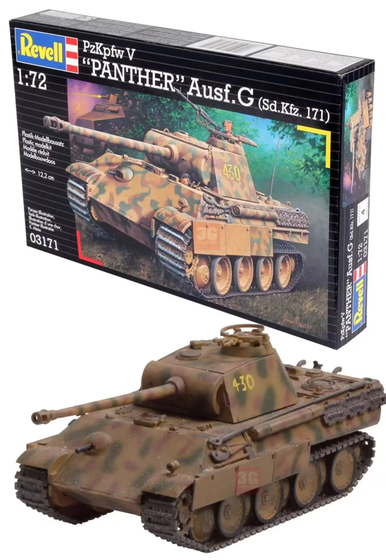 

Комплект масштабной модели танка Revell 03171 Pz. КППВ. V Пантера Ауф. G (Sd. КФЗ. 171) 1/72