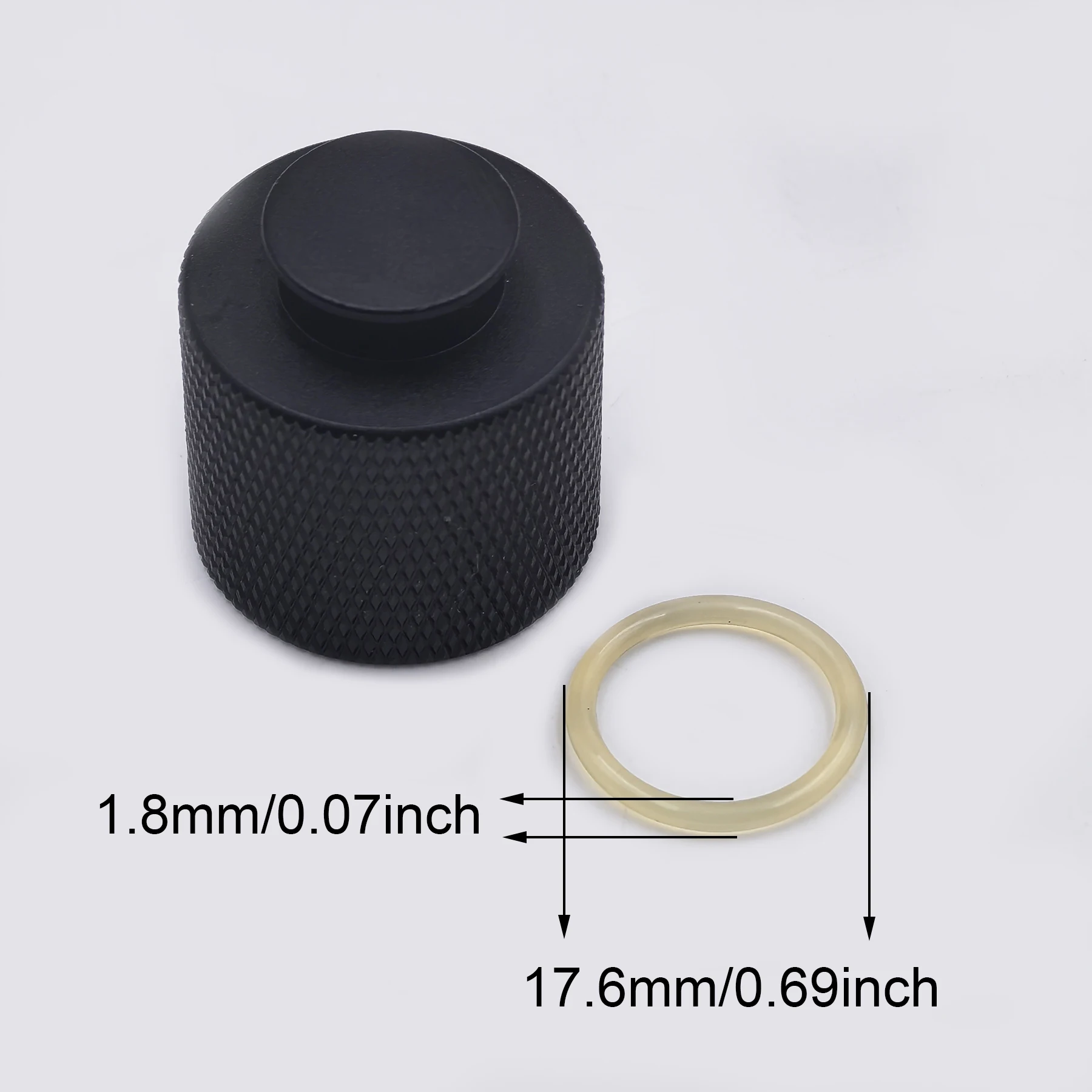 Picture 7: 2-Pack Thread Portector Cover, G1/2 Dust Cap for Cylinder Bottle Tank Valve Regulator, with Polyurethane 90DUR O-ring