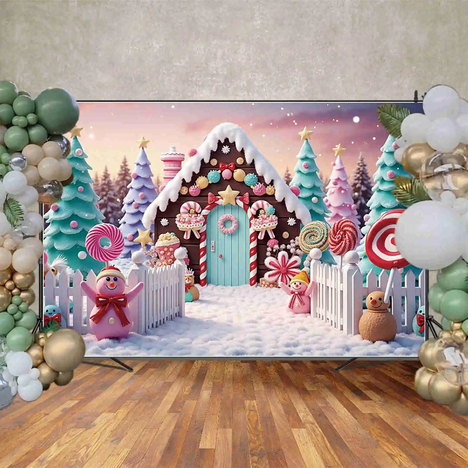 MOON.QG Fondo fotográfico de Navidad para bebé, árbol de Navidad de Año Nuevo, telón de fondo para exteriores, accesorios para sesión de fotos de estudio fotográfico para niños, caída trasera