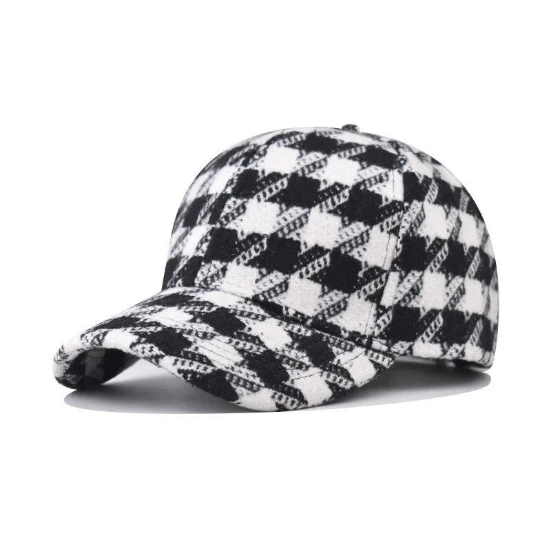 

New Trend Thickened Baseball For Men And Women Distressed Dad Hat Plaid Fashion Hatt