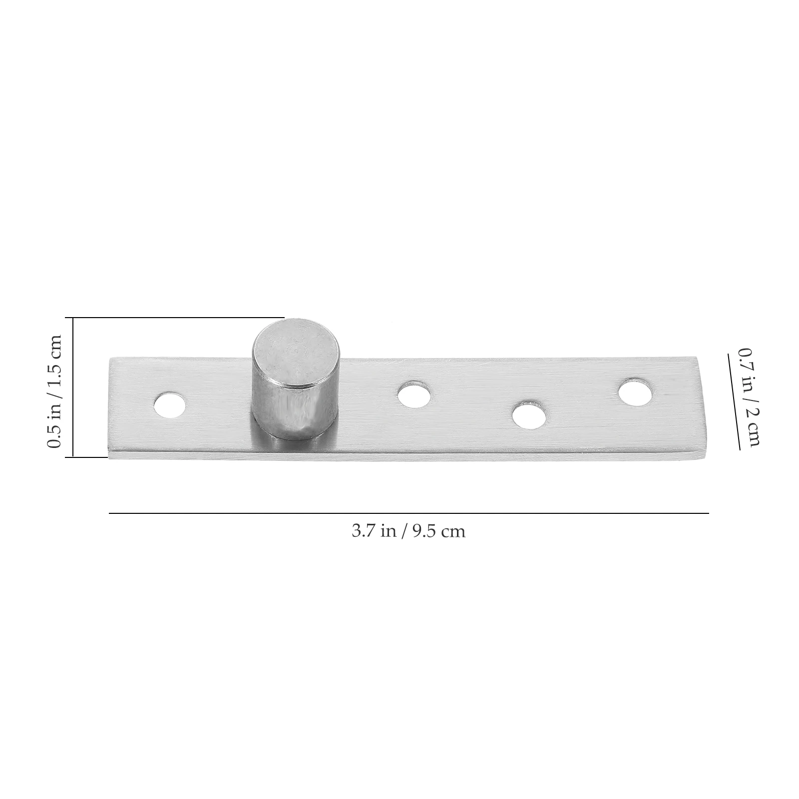 

2pcs Stainless Steel Hidden Door Hinge 360 Degree Rotatable Pivot Hinges Fittings Concealing Hinges Strong