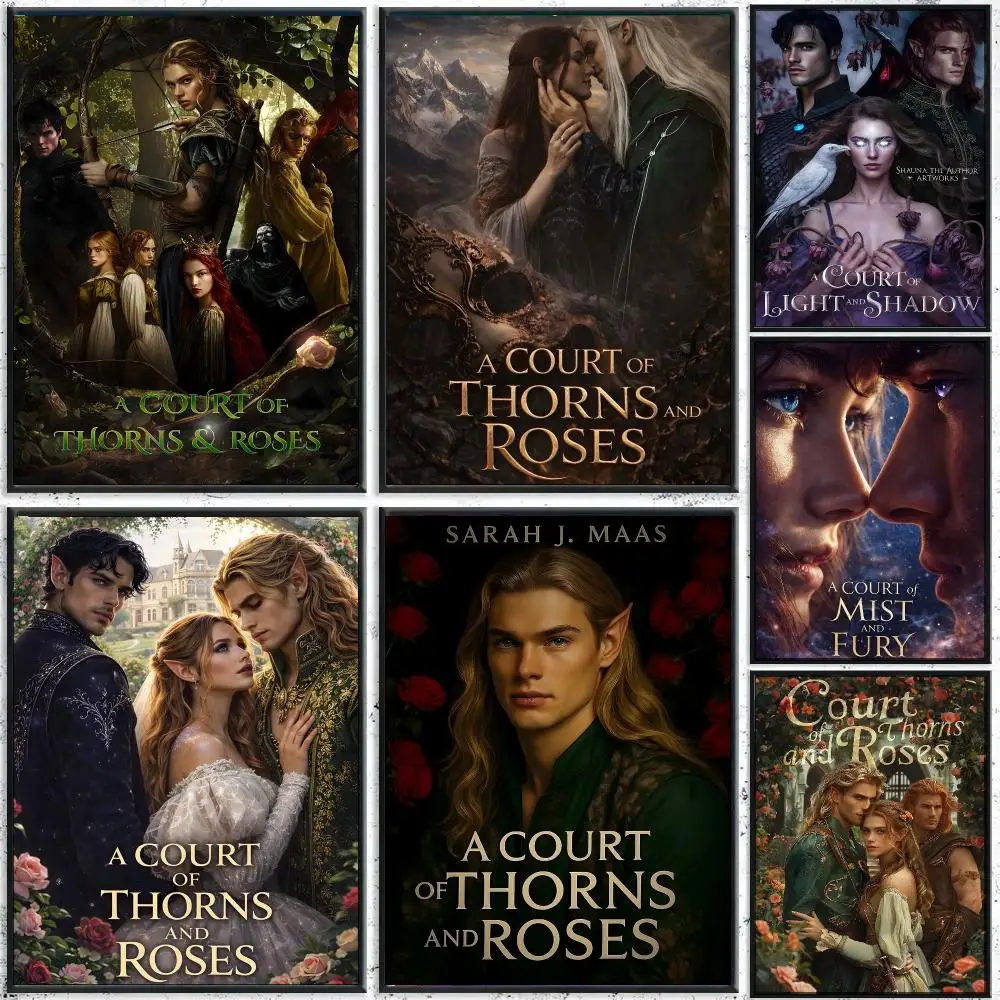 A Court Of Thorns And Roses Poster HD Waterproof Wall Decal for Study, Living Room & Garage, Great Gift for Fans