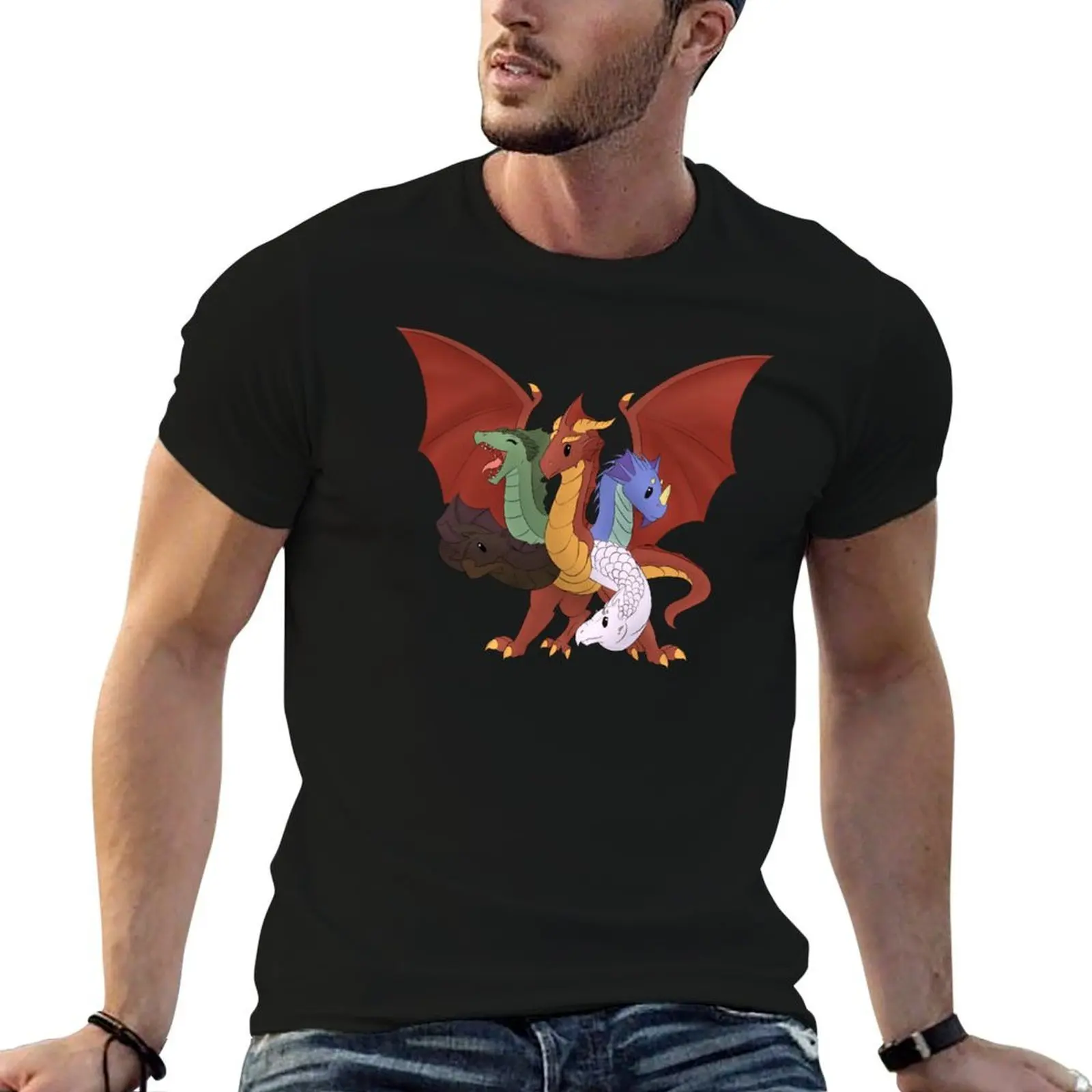 Camiseta Tiny Tiamat, camiseta de algodón negra lisa para hombre, paquete de camisetas de algodón para hombre, camisetas de algodón suave para hombre